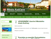 Tablet Screenshot of kostany.cz